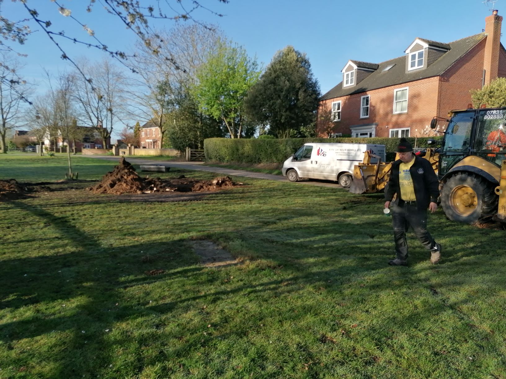 Stumps are being removed, April 7th